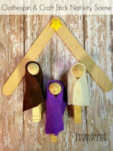 Clothespin Nativity Scene Craft