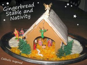 Gingerbread Nativity Scene Craft