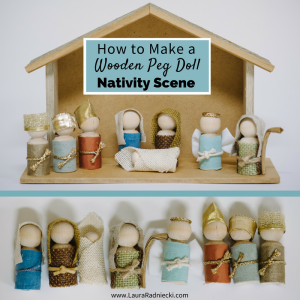 Wooden Peg Doll Nativity Scene Craft